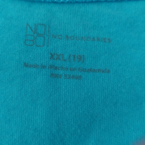 No Boundaries T shirt Size XXL (19) aqua blue - Picture 5 of 5